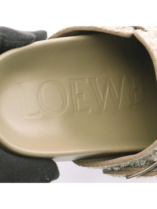 Loewe Mules Buckle Beige Sandals main image 4